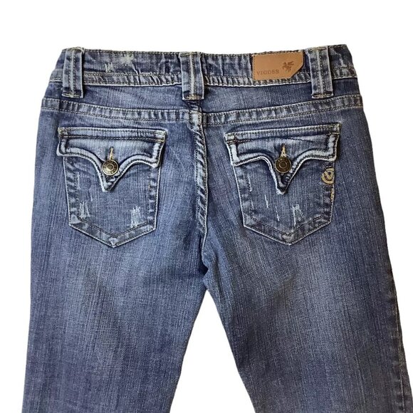 Vigoss New York Bootcut Low-Rise Denim Jeans Stretch Women's Size 1 - Picture 3 of 10